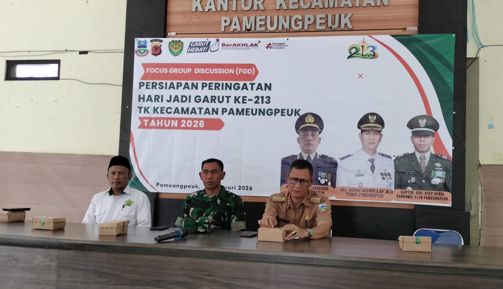 PERSIAPAN PERINGATAN HARI JADI GARUT KE 213 TINGKAT KEC.PAMEUNGPEUK